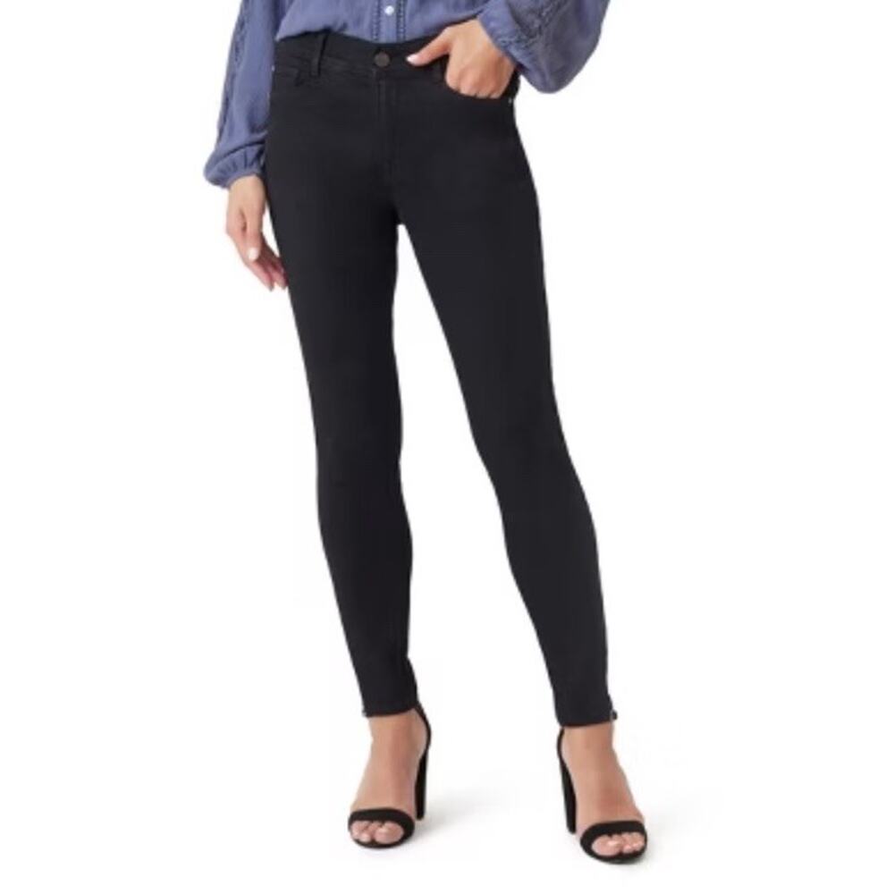 Angels Forever 360 Sculpt Skinny Mid-Rise Jeans Size 10 Black 3511-12